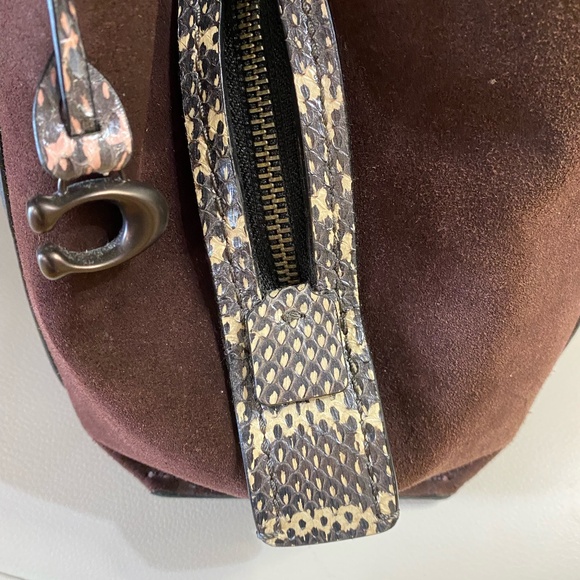 COACH Dalton 31 Colorblock Leather with Snakeskin Trim. In great condition! - Picture 3 of 9